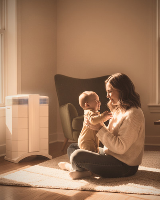 La importancia del aire limpio para niños pequeños y bebés
